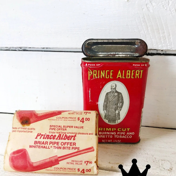 Prince Albert Tobacco Tin with alternate Advertisement on back - Picture 2 of 13